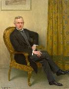 Heinrich Hellhoff, Portrait des kaiserlichen Kammerherrn von Winterfeldt, in Armlehnstuhl sitzend